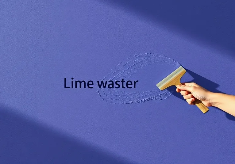 Application d'un enduit décoratif à la lisseuse sur un mur