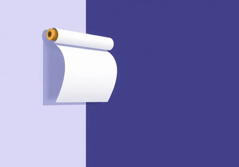 Pose de papier peint, rouleau et brosse à maroufler